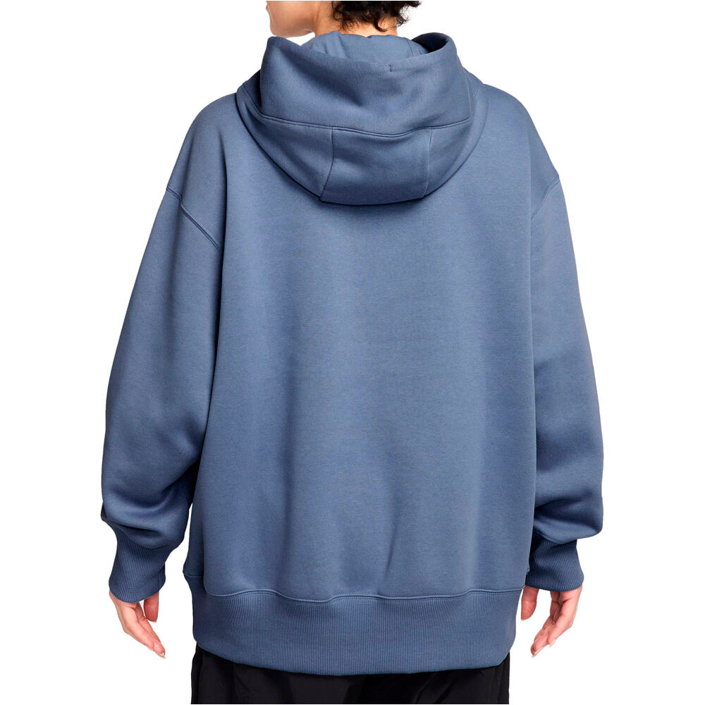 Nike sudadera mujer SPORTSWEAR PHOENIX AZUL vista trasera