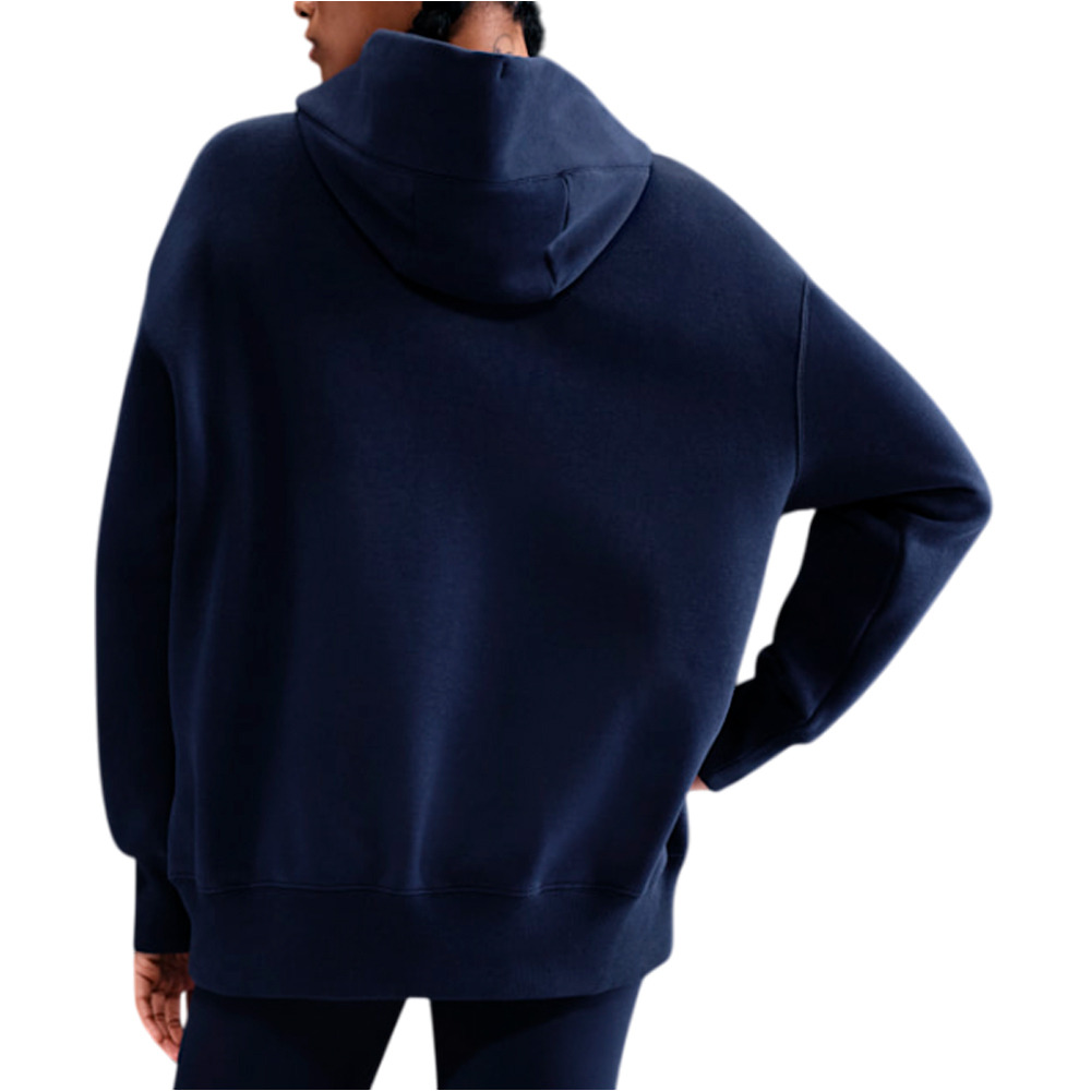 Nike sudadera mujer SPORTSWEAR PHOENIX AZUL vista trasera