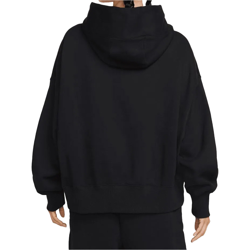 Nike sudadera mujer SPORTSWEAR PHOENIX NEGRO vista trasera