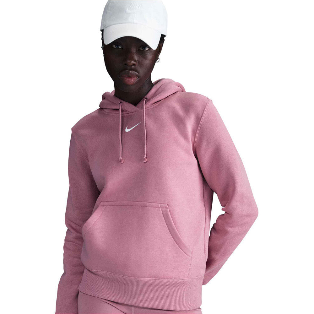 Nike sudadera mujer SPORTSWEAR PHOENIX ROSA vista detalle