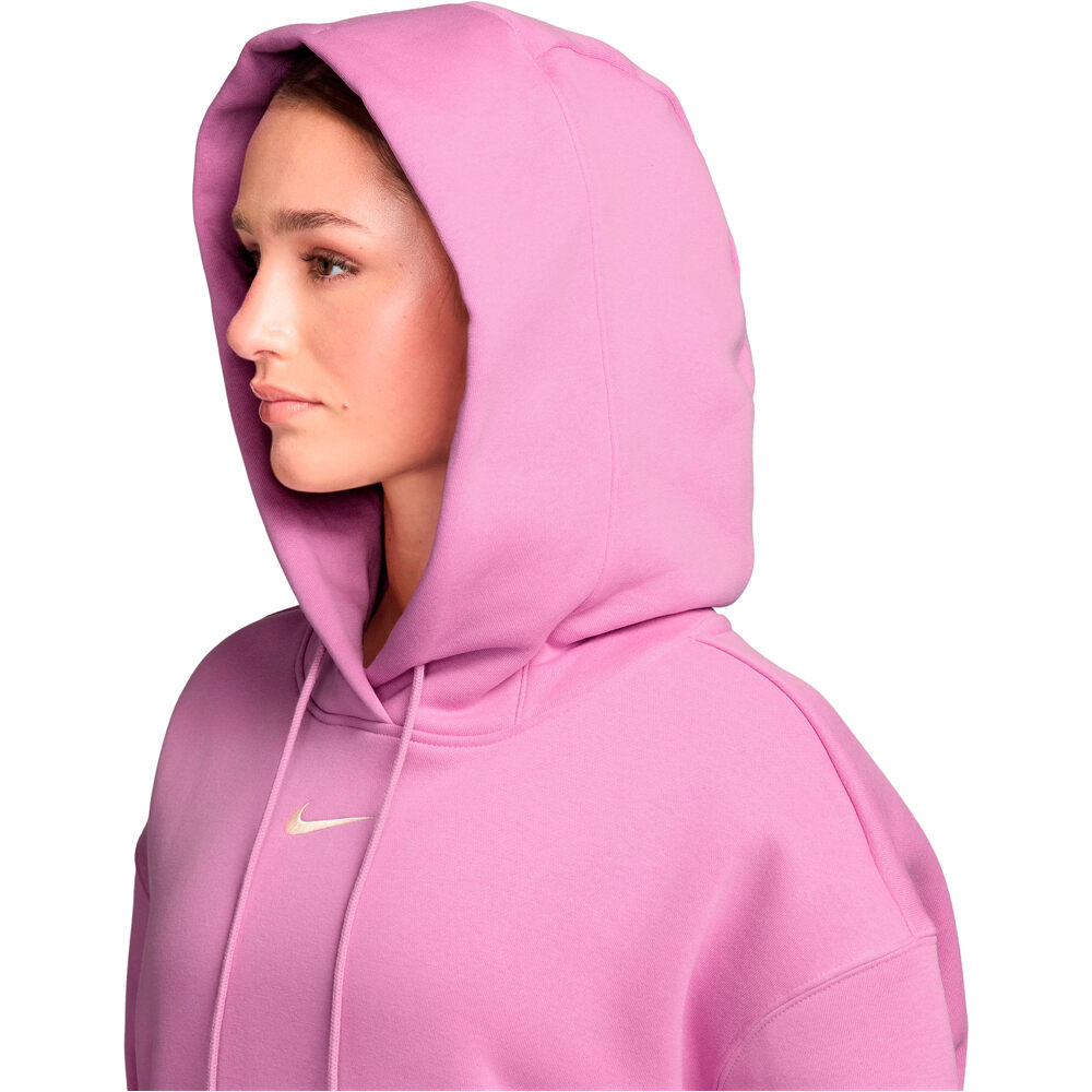 Nike sudadera mujer SPORTSWEAR PHOENIX ROSA vista detalle