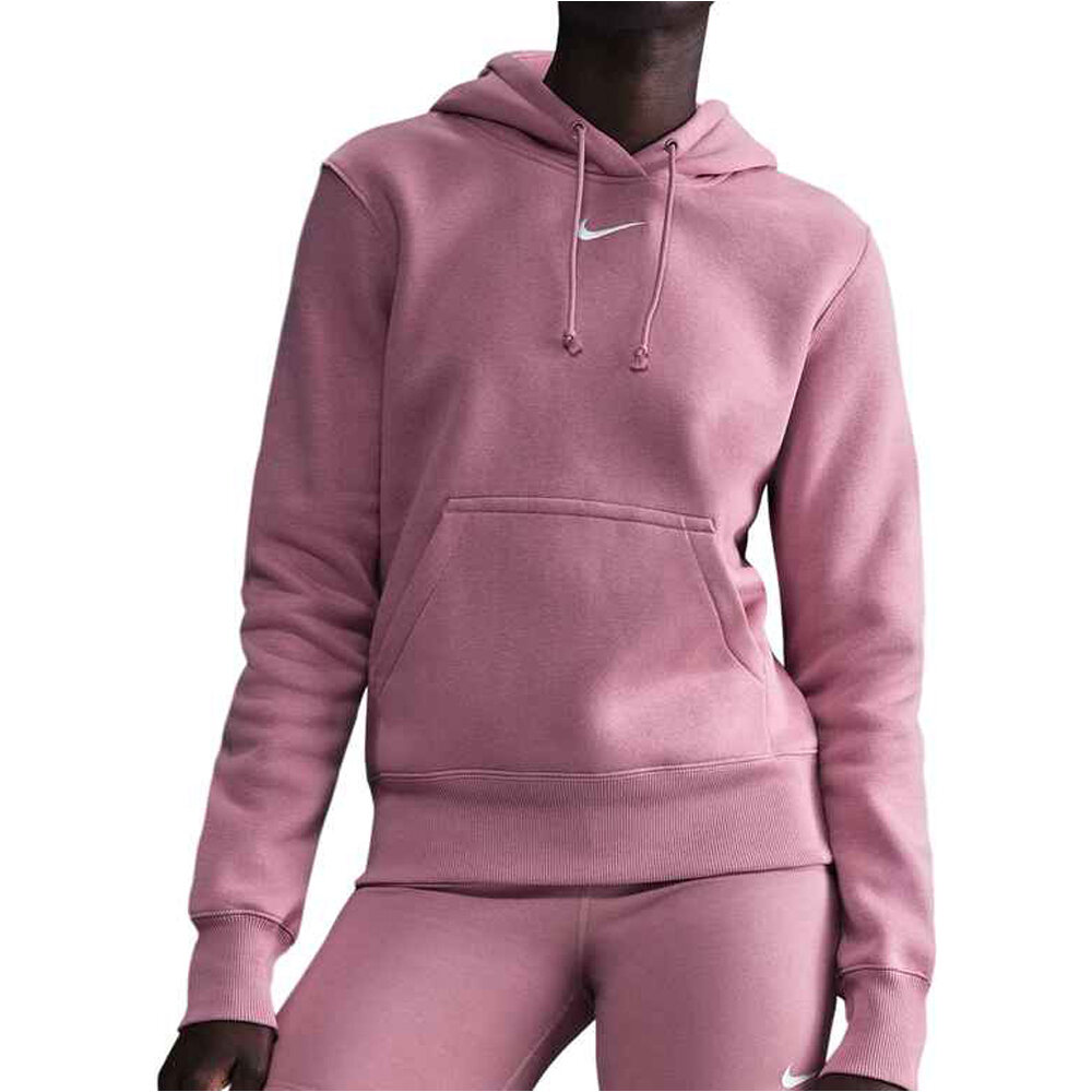 Nike sudadera mujer SPORTSWEAR PHOENIX ROSA vista frontal