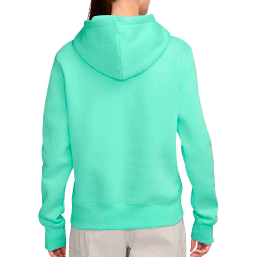 Nike sudadera mujer SPORTSWEAR PHOENIX VERDE vista trasera