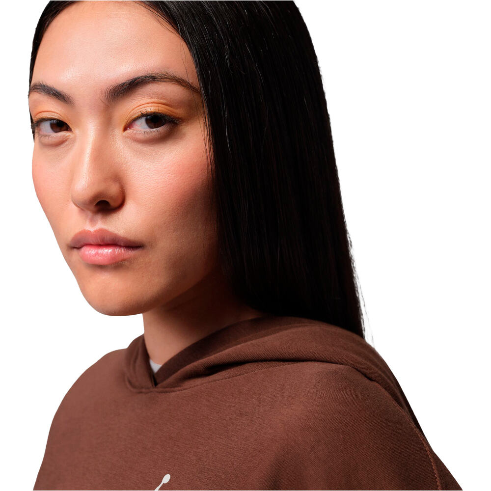 Nike sudadera mujer W J JUMPMAN FLC PO 2 MARRON vista detalle