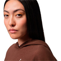Nike sudadera mujer W J JUMPMAN FLC PO 2 MARRON vista detalle