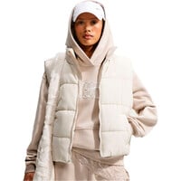 Nike sudadera mujer W NK STDO FLC MW OS LGO PO HDY MARRON vista frontal