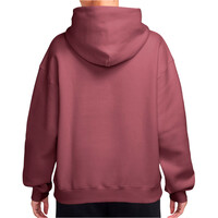 Nike sudadera mujer W NK STDO FLC MW OS LGO PO HDY ROSA vista trasera