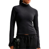 Nike sudadera mujer W NSW MOCK NECK LS TOP NEGRO vista frontal