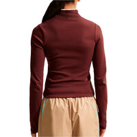 Nike sudadera mujer W NSW MOCK NECK LS TOP NEGRO vista trasera