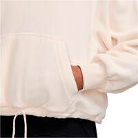 Nike sudadera niña G NSW FLC LS NOVELTY COZY TOP MARRON vista detalle