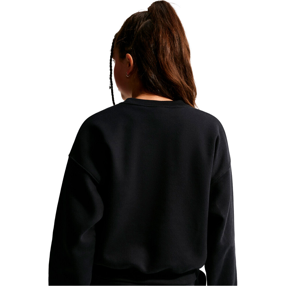 Nike sudadera niña G NSW STUDIO FLC BXY OS LBR NEGRO 03