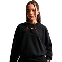 Nike sudadera niña G NSW STUDIO FLC BXY OS LBR NEGRO vista detalle