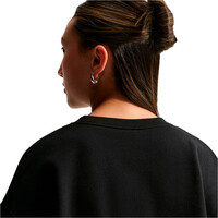 Nike sudadera niña G NSW STUDIO FLC OS CRW LBR NEGRO vista detalle