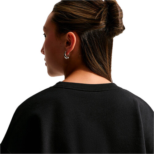Nike sudadera niña G NSW STUDIO FLC OS CRW LBR NEGRO