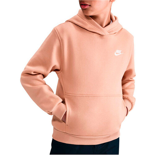 Nike sudadera niña SPORTSWEAR CLUB MARRON