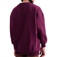 Nike sudadera niña SPORTSWEAR CLUB ROJO vista trasera