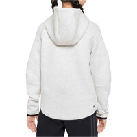 Nike sudadera niña SPORTSWEAR TECH GRIS vista trasera