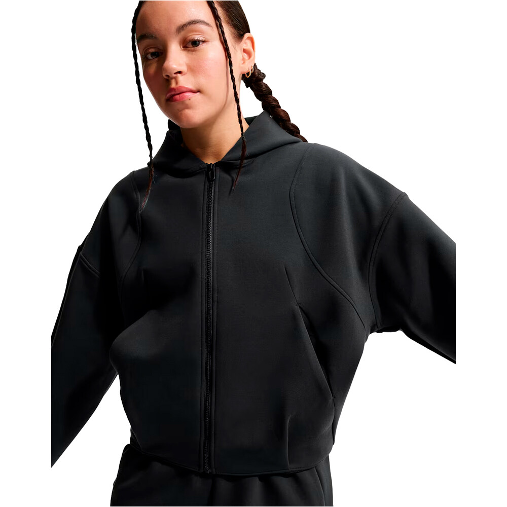 Nike sudadera niña THERMA-FIT MAVN NEGRO vista detalle