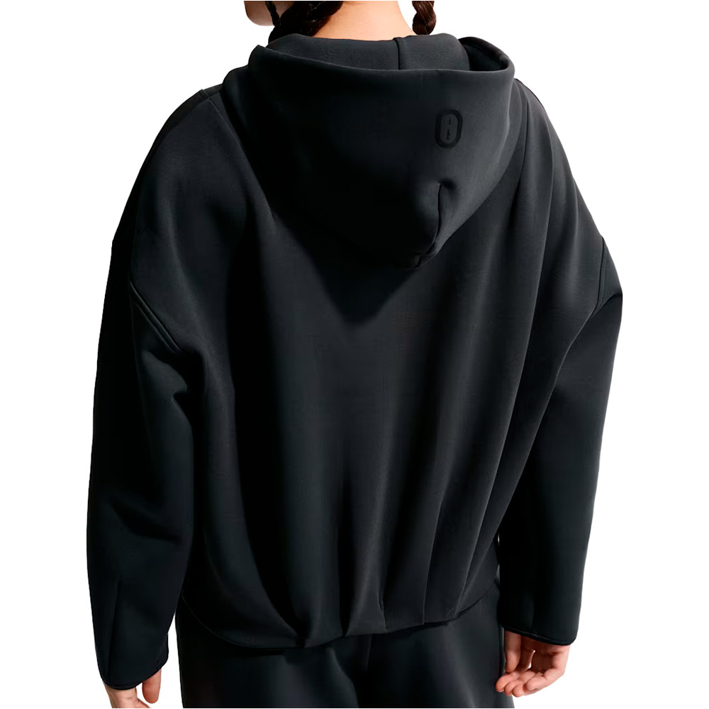 Nike sudadera niña THERMA-FIT MAVN NEGRO vista trasera