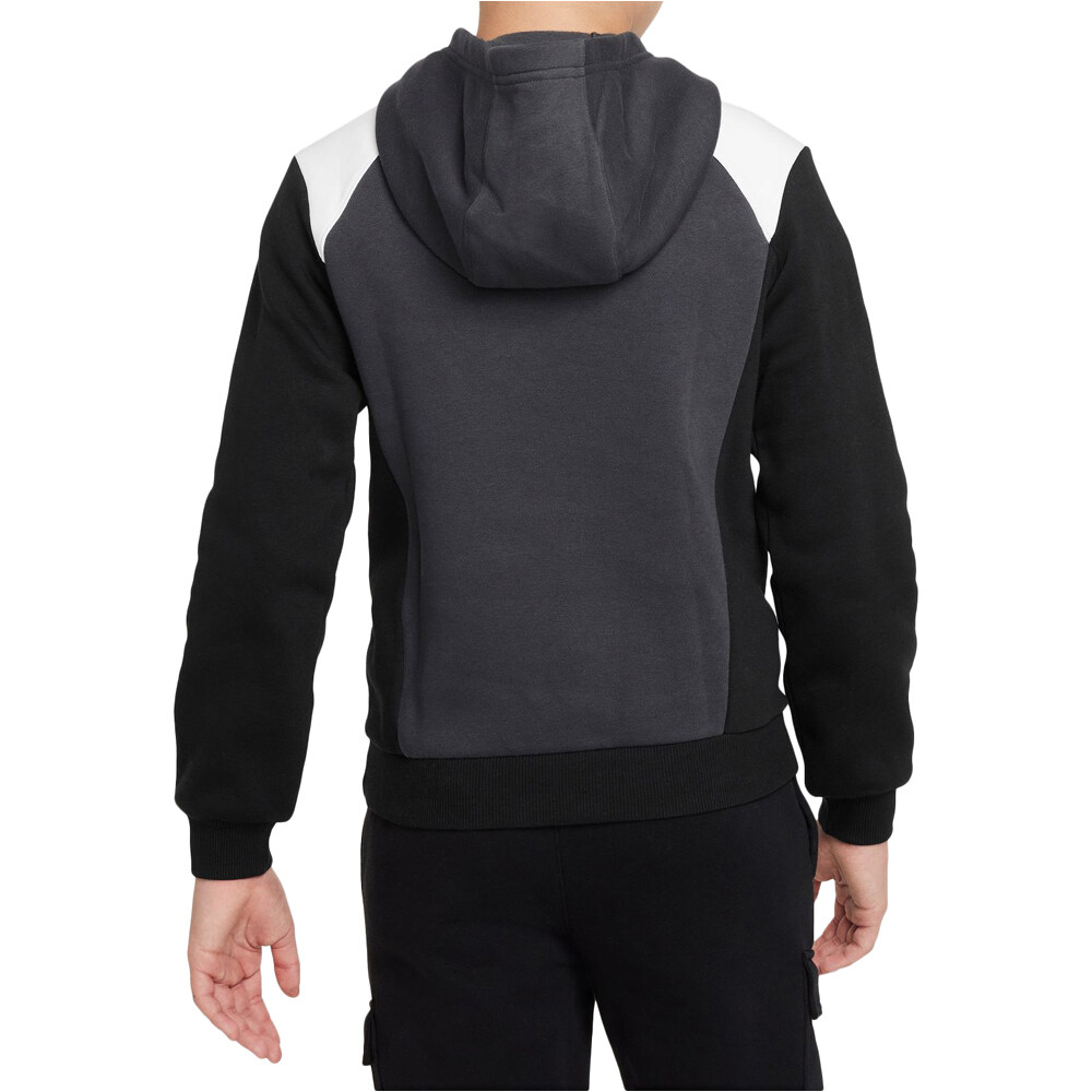 Nike sudadera niño AIR NEGRO vista trasera