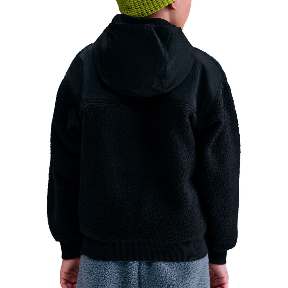 Nike sudadera niño SPORTSWEAR CLUB NEGRO vista trasera