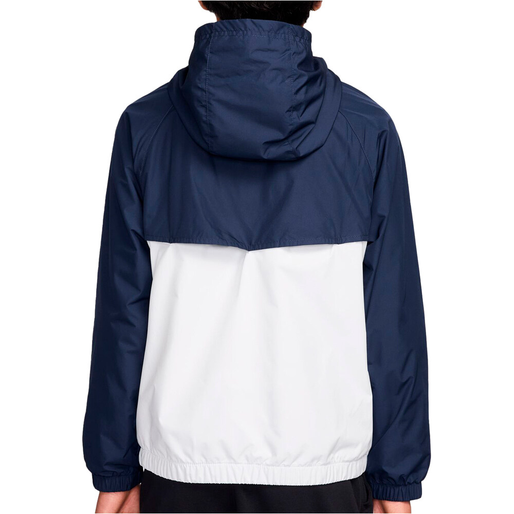 Nike sudadera niño SPORTSWEAR REPEL AZUL vista trasera