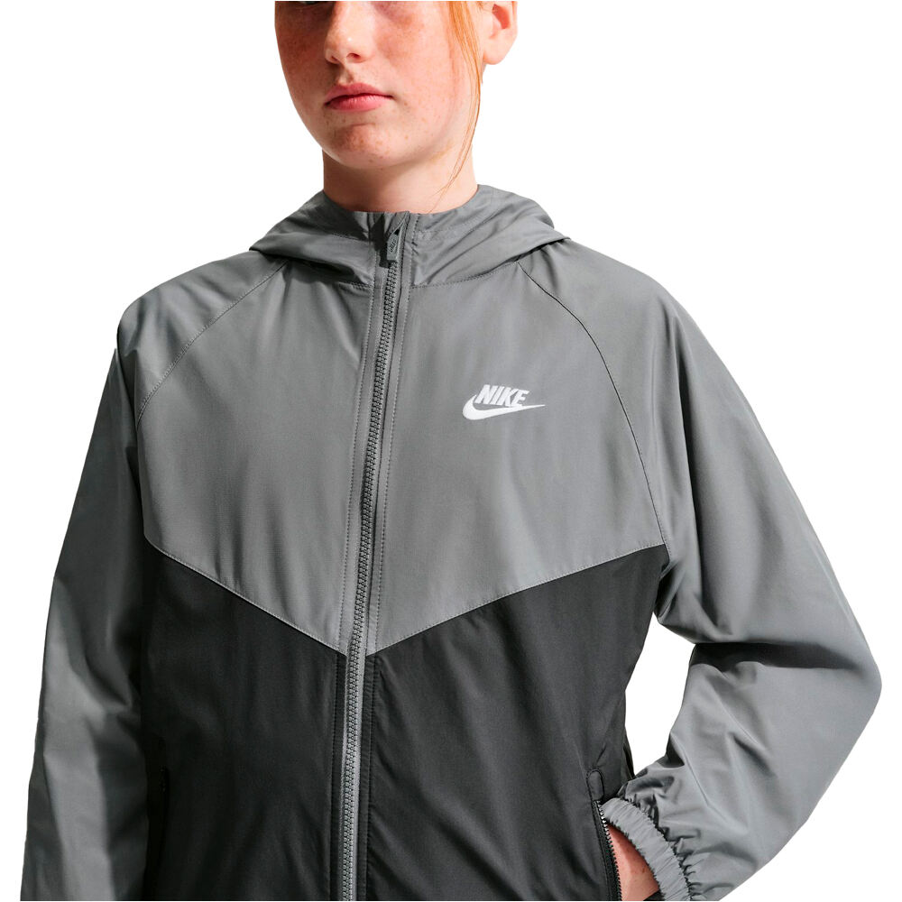 Nike sudadera niño SPORTSWEAR REPEL GRIS vista detalle
