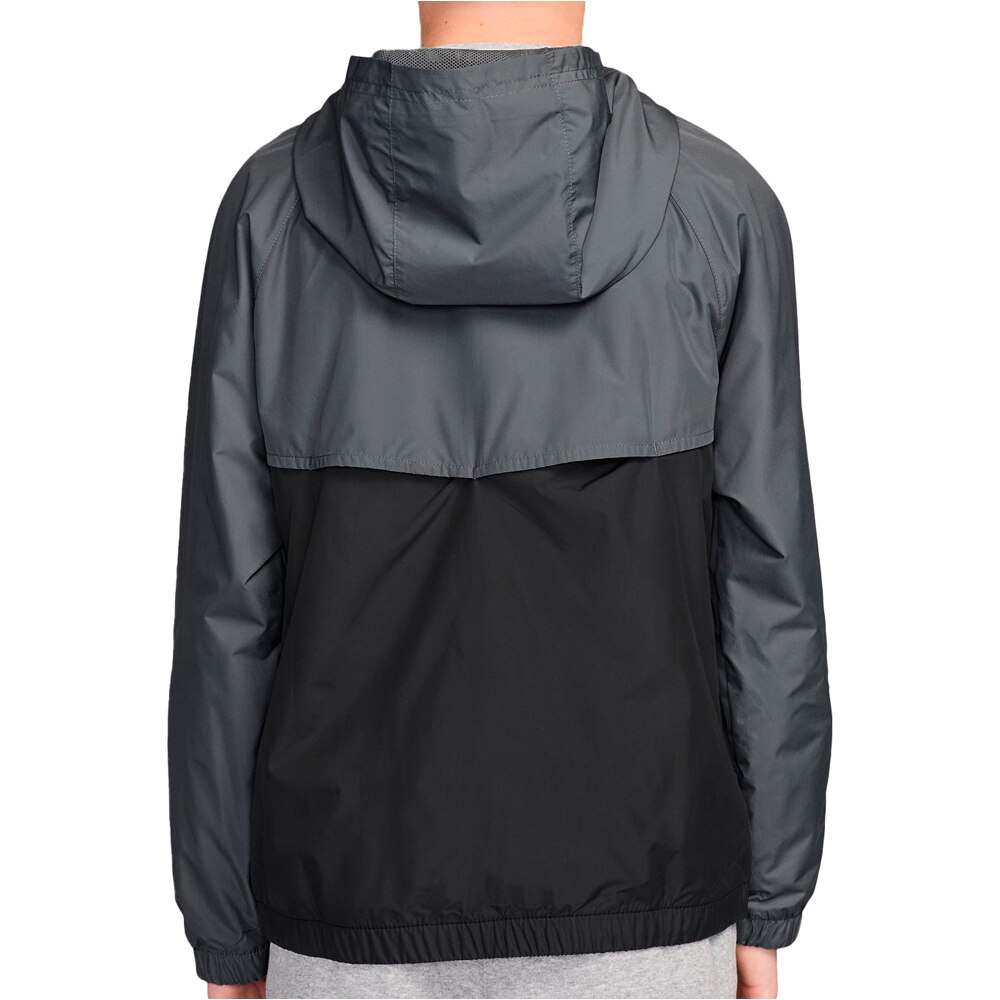 Nike sudadera niño SPORTSWEAR REPEL GRIS vista trasera