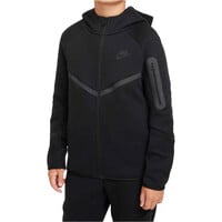 Nike sudadera niño SPORTSWEAR TECH NEGRO vista frontal