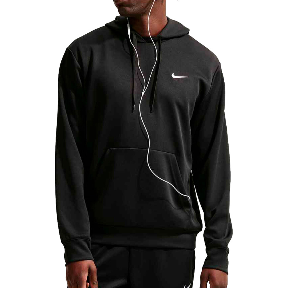 Nike sudaderas deportivas hombre DRI-FIT UV FLEX NEGRO vista frontal