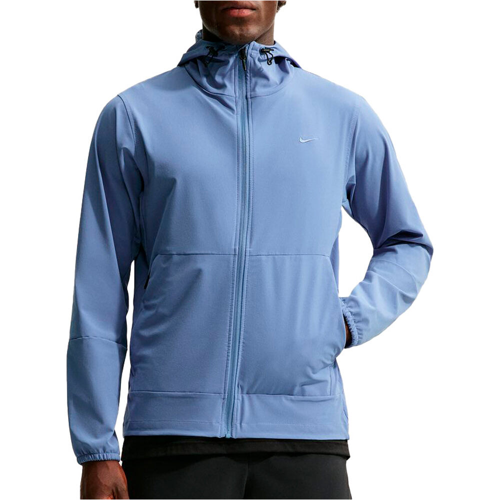 Nike sudaderas deportivas hombre M NK RPL UNLIMITED JKT AZUL vista frontal