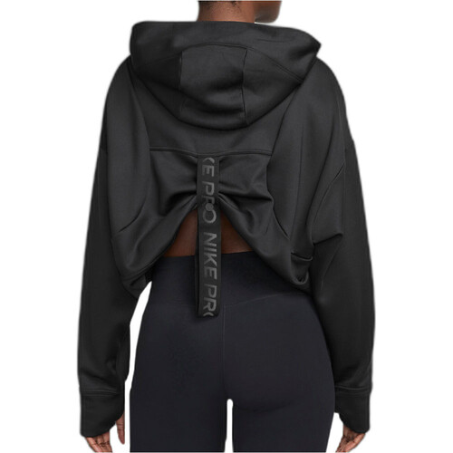 Nike sudaderas deportivas mujer THERMA-FIT PRO NEGRO