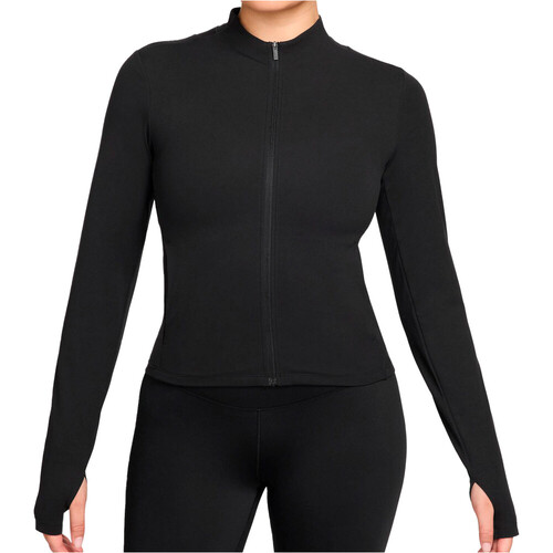 Nike sudaderas deportivas mujer W NK DF ZENVY FZ LS TOP NEGRO