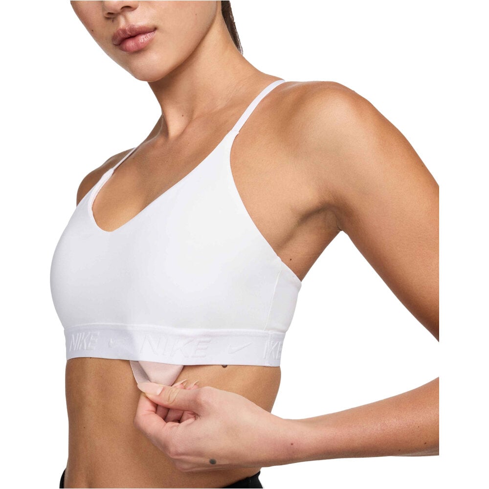 Nike Sujetador Yoga DRI-FIT INDY BLANCO 04