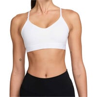 Nike Sujetador Yoga DRI-FIT INDY BLANCO vista frontal