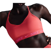 Nike sujetadores deportivos DRI-FIT INDY ROSA vista frontal