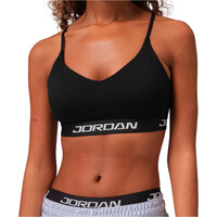 Nike sujetadores deportivos JORDAN SPORT INDY ESSENTIALS NEGRO vista frontal