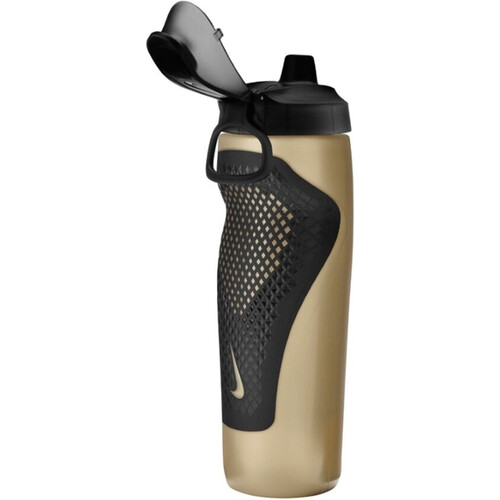 NIKE REFUEL BOTTLE LOCKING LID 24 OZ GOL marron
