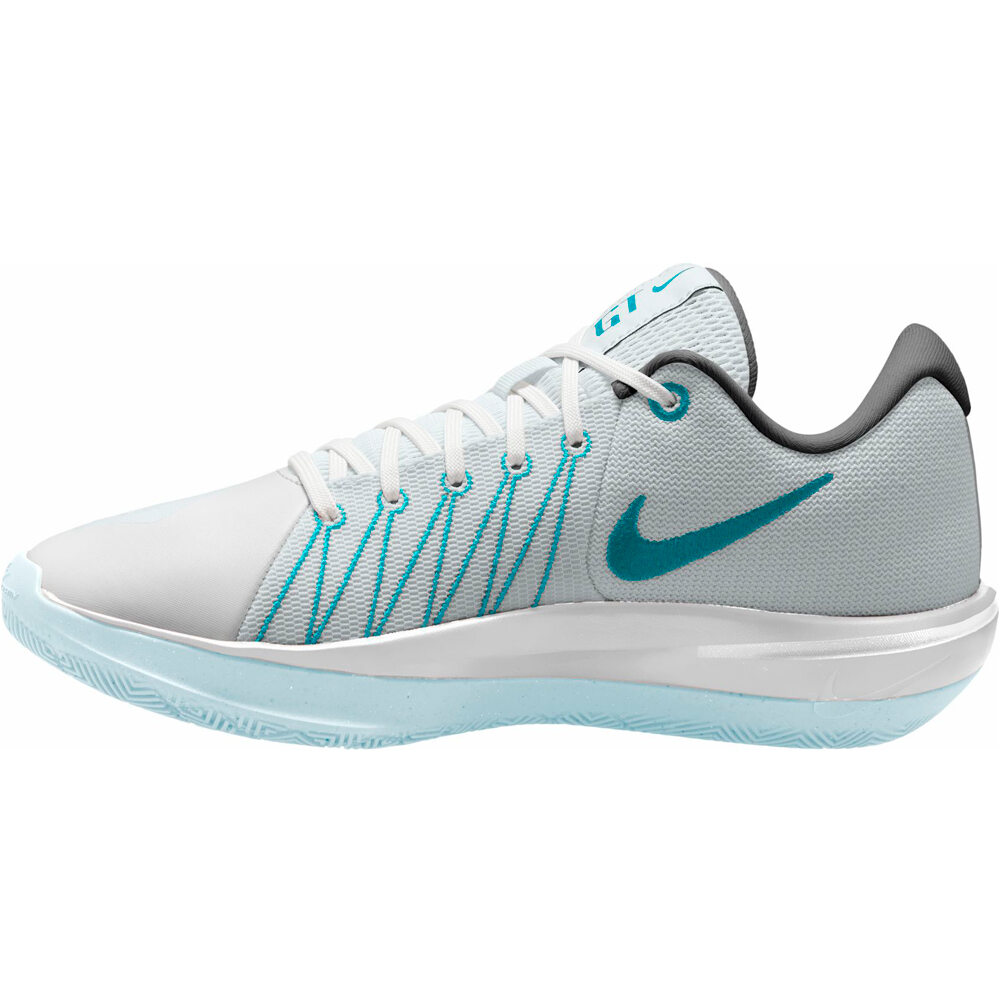Nike zapatilla baloncesto AIR ZOOM G.T. CUT ACADEMY 2 GRIS lateral interior