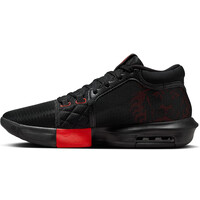 Nike zapatilla baloncesto LEBRON WITNESS 8 NEGRO puntera
