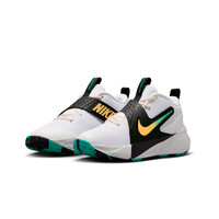 Nike zapatilla baloncesto niños TEAM HUSTLE D12 BLANCO lateral interior