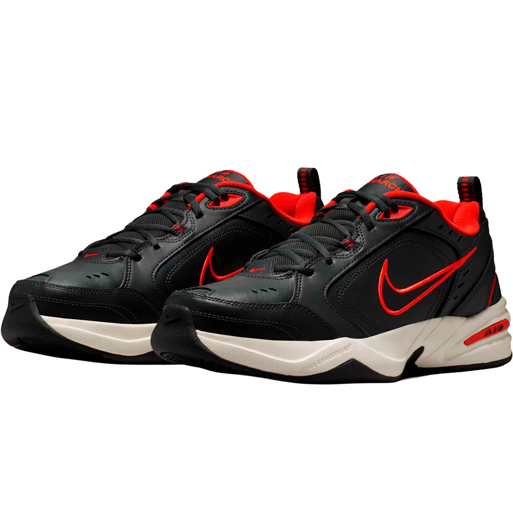 Nike zapatilla cross training hombre AIR MONARCH IV NEGRO lateral interior