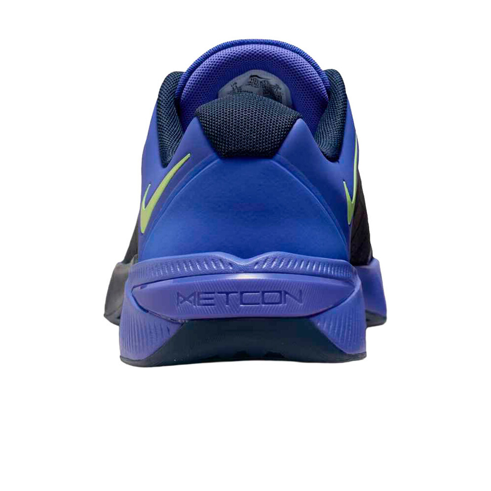 Nike zapatilla cross training hombre METCON 10 MORADO vista trasera