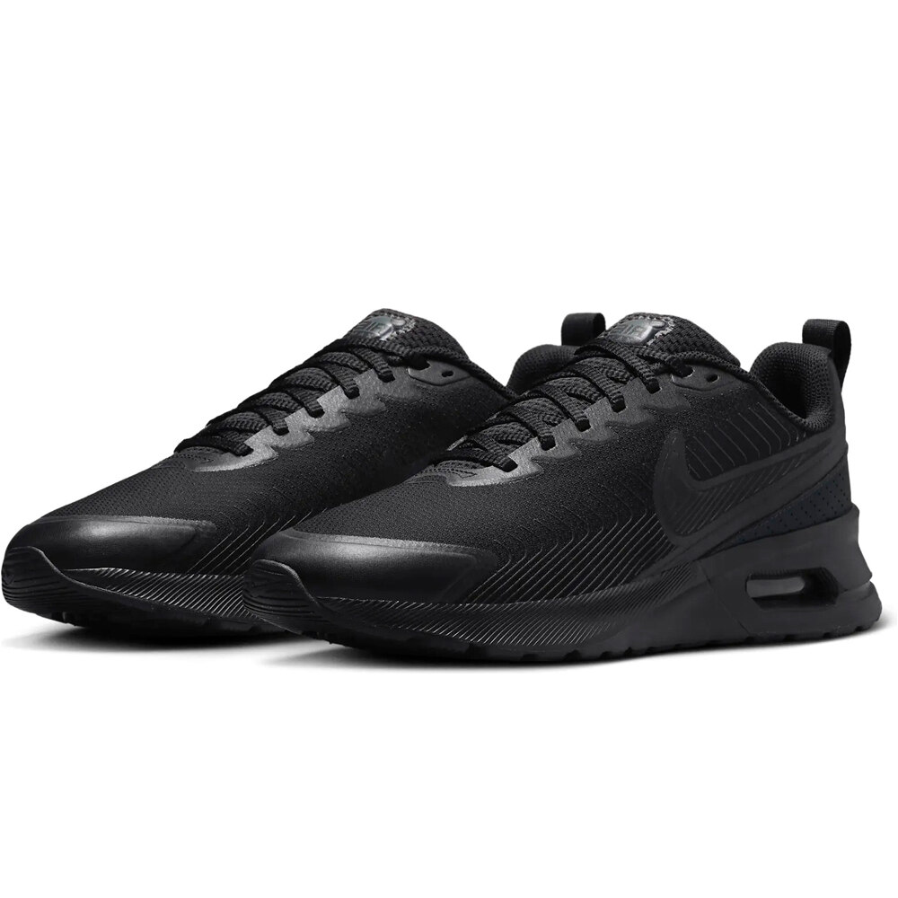 Nike zapatilla moda hombre AIR MAX NUAXIS NEGRO lateral interior