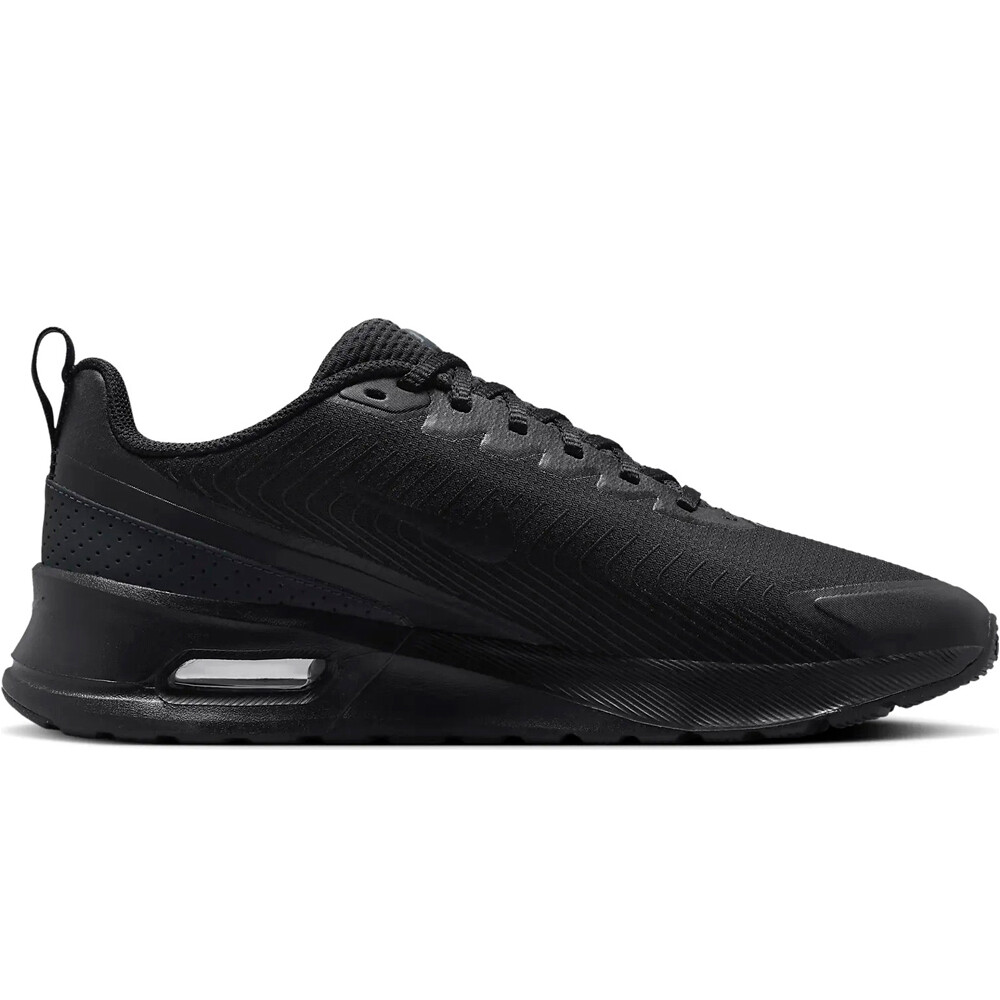 Nike zapatilla moda hombre AIR MAX NUAXIS NEGRO puntera