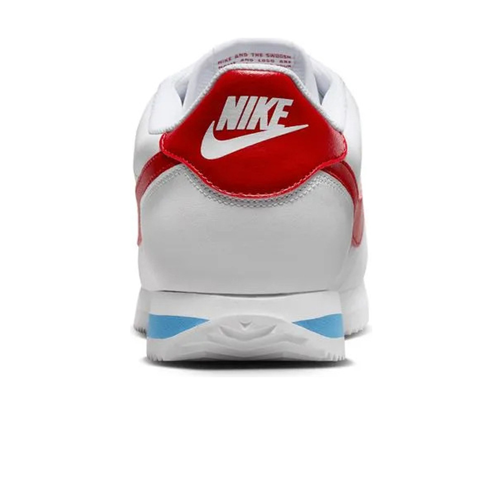 Nike zapatilla moda hombre CORTEZ BLANCO vista trasera