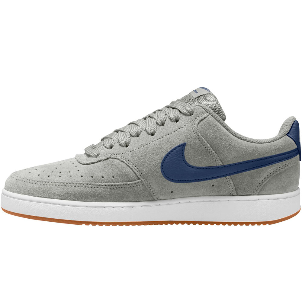 Nike zapatilla moda hombre COURT VISION LOW GRIS lateral interior