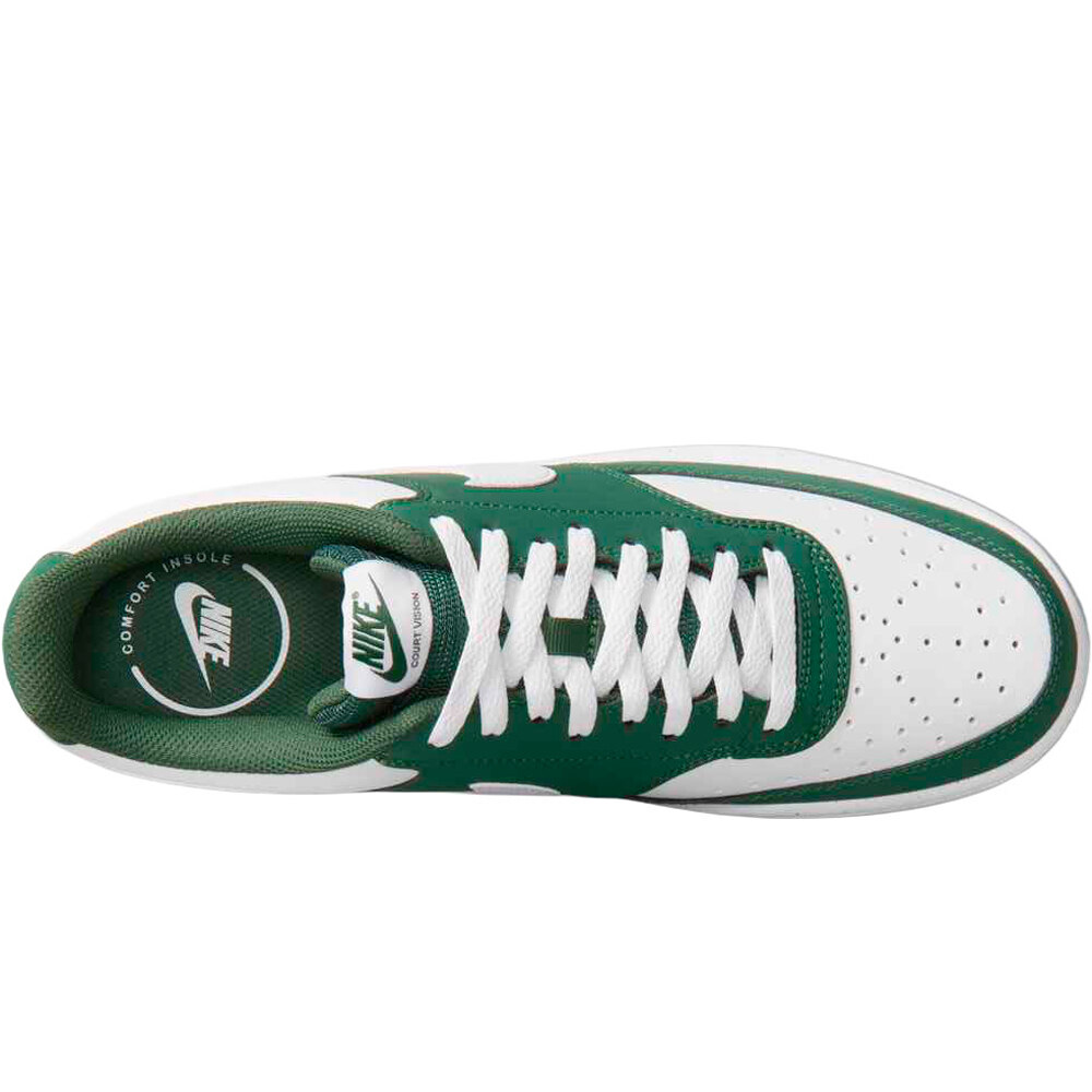 Nike zapatilla moda hombre COURT VISION LOW VERDE 05