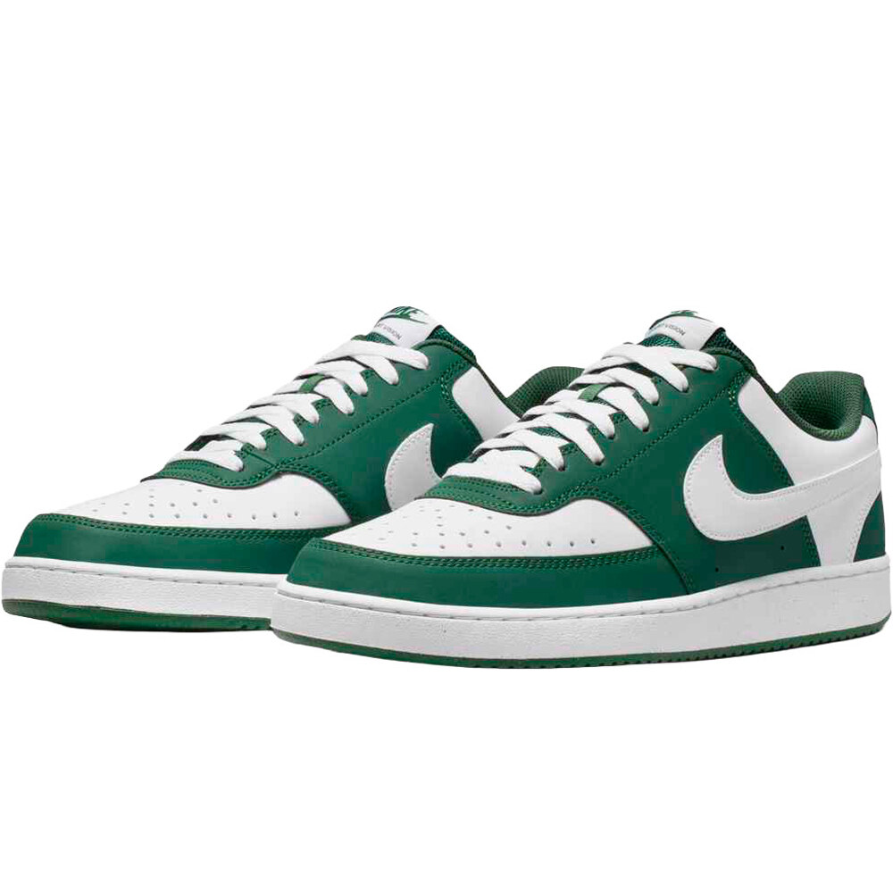 Nike zapatilla moda hombre COURT VISION LOW VERDE lateral interior