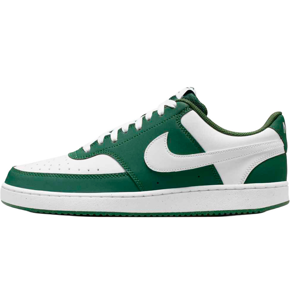 Nike zapatilla moda hombre COURT VISION LOW VERDE puntera